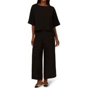 Adrianna Papell Black Wide Leg Two-Piece
